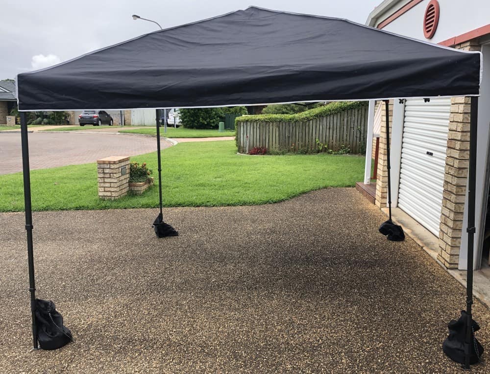 How to Hold down a Canopy Tent on Concrete 