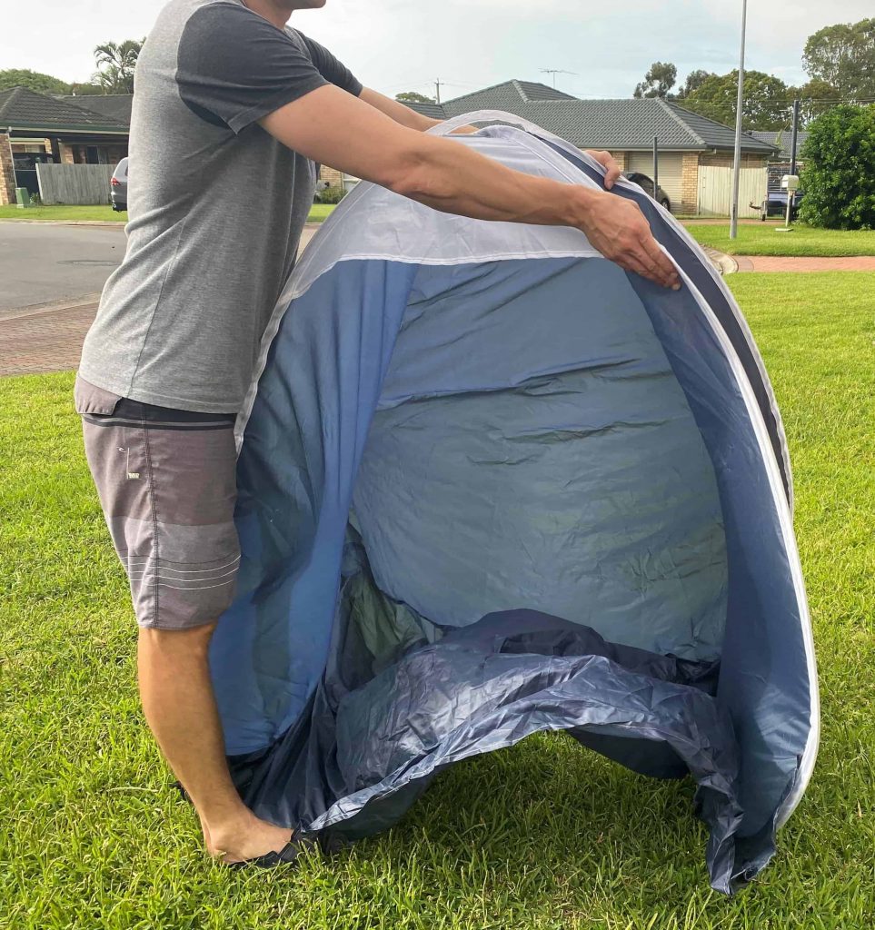 how to fold up a pop up canopy